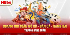 Doanh thu tuần nổ hũ - bắn cá - game bài - Thưởng hàng tuần